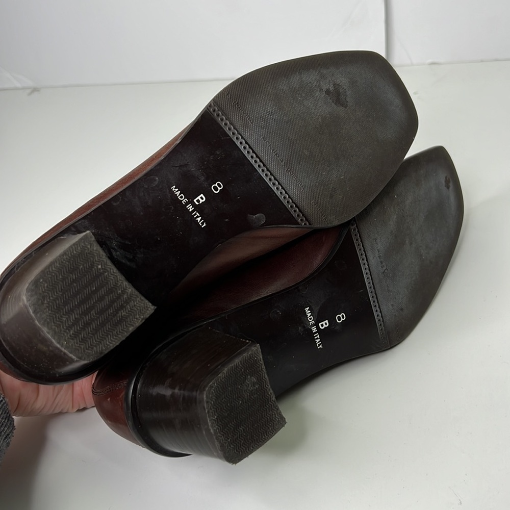 Roberto Capucci classic brown leather heeled loafer - Picture 7 of 8